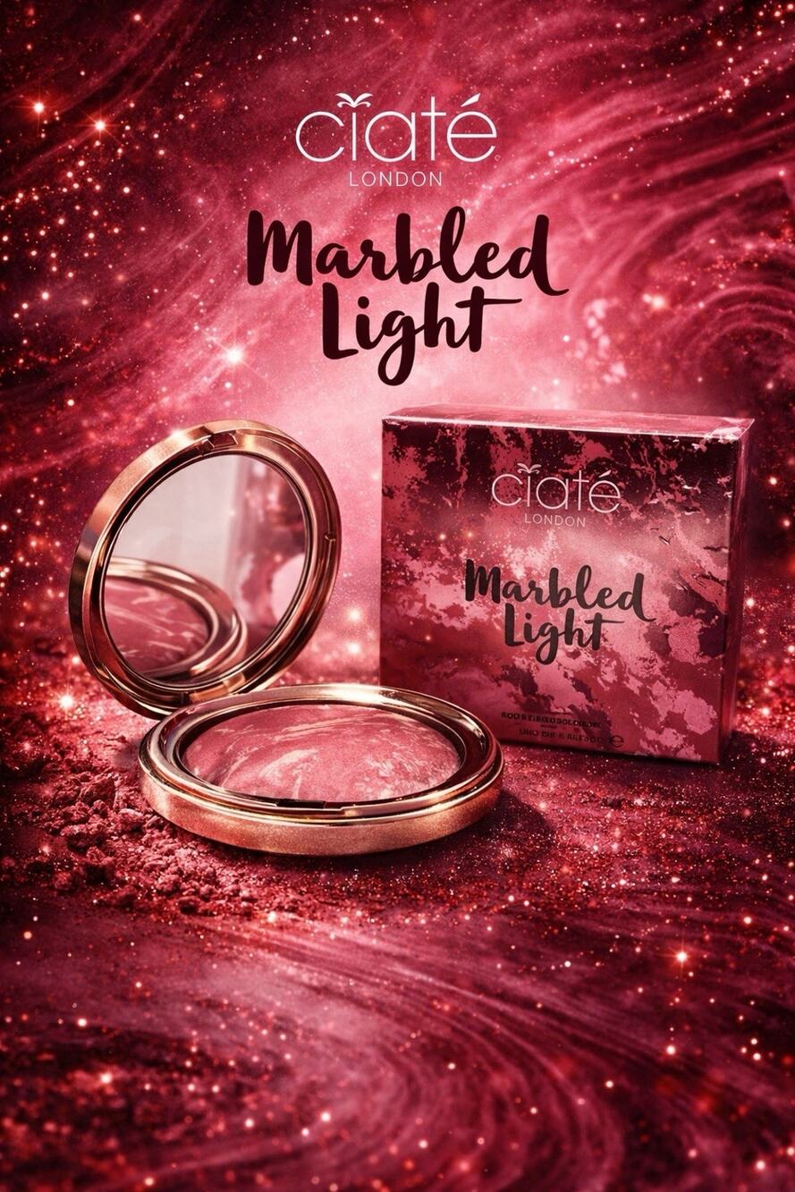 Ciaté London - Marbled Light - Illuminating Blusher - Shade: Dusk- 0.123 oz/3.5g